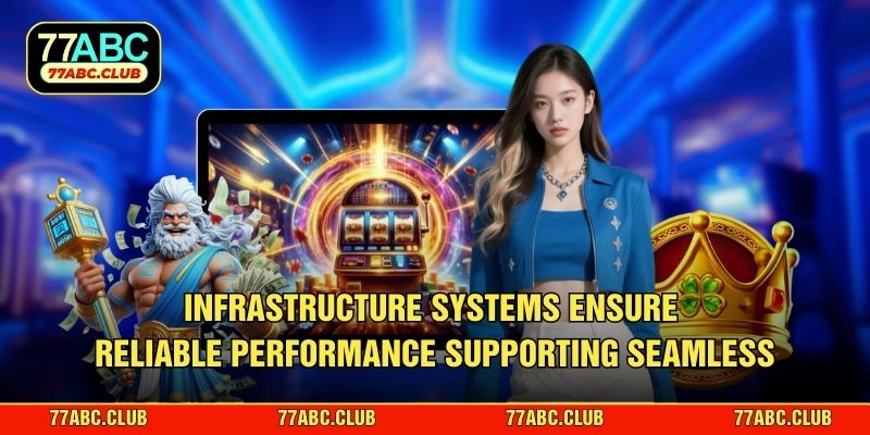 Infrastructure systems ensure reliable performance supporting seamless