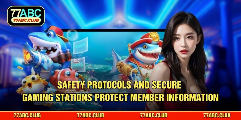 Safety protocols and secure gaming stations protect member information and ensure secure transactions