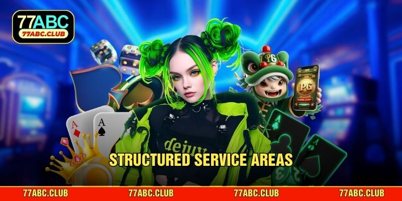Structured service areas